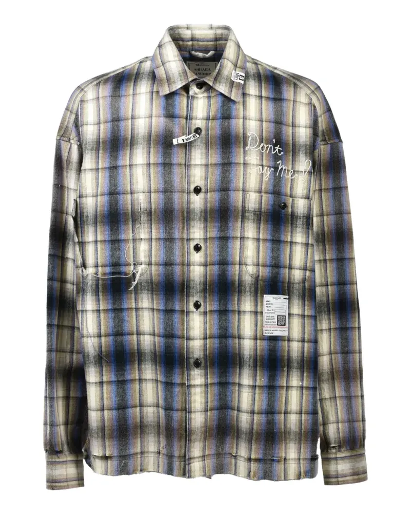 MIHARAYASUHIRO Like Check shirt - Nude Nude