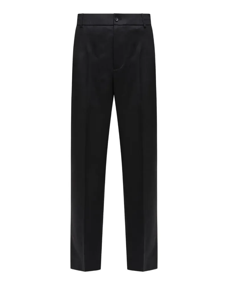 Moncler Hose mit Logo-Patch - Schwarz Schwarz