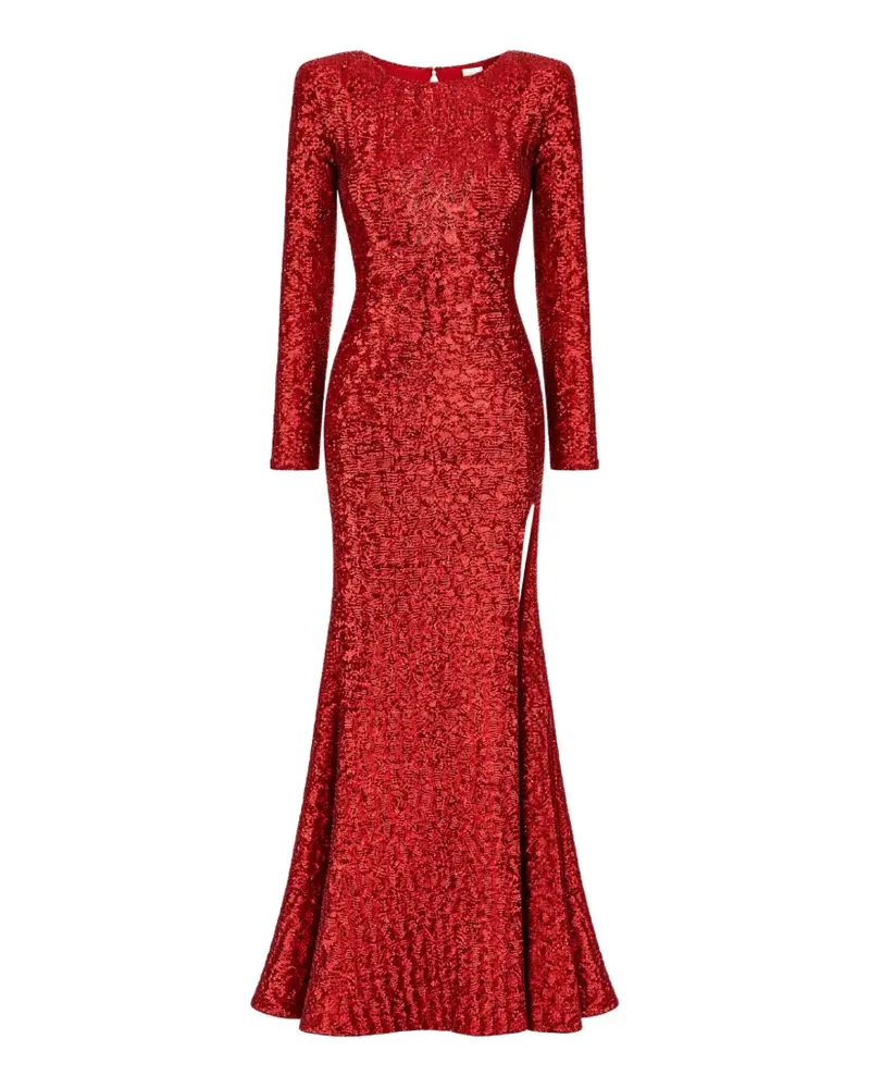 Redemption sequin-embellished open-back maxi dress - Rot Rot