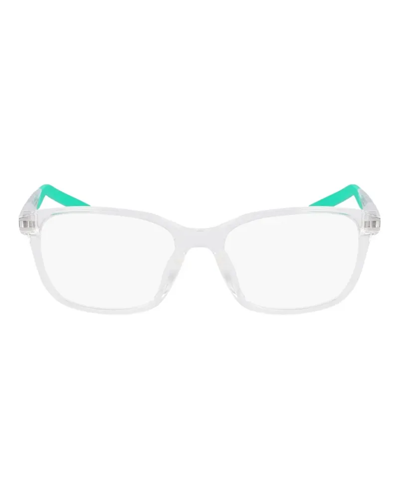 Nike Brille mit eckigem Gestell - Weiß Weiß