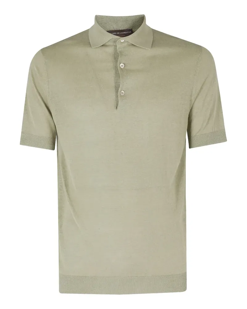Filippo de Laurentiis short-sleeve knitted polo shirt - Grün Grün