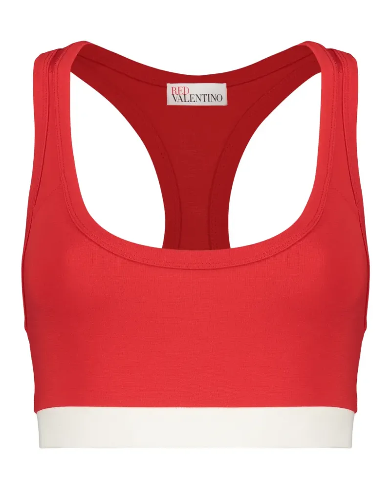 RED Valentino racerback cropped top - Rot Rot