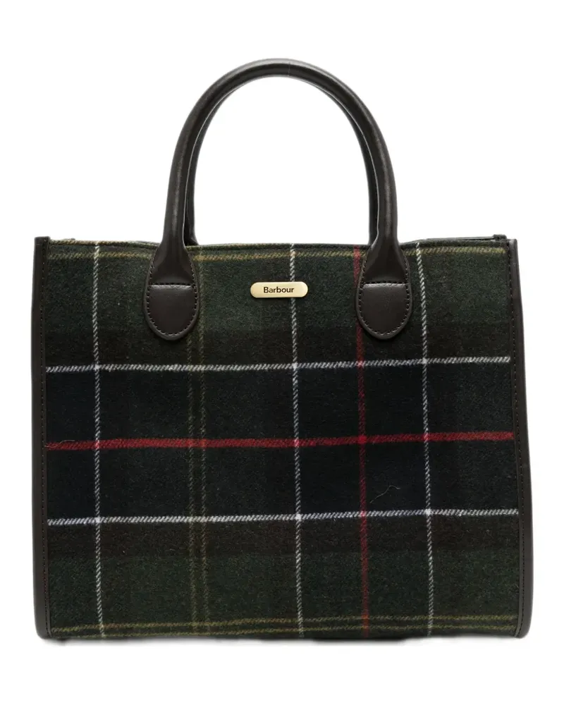 Barbour Classic Tartan tote bag - Grün Grün