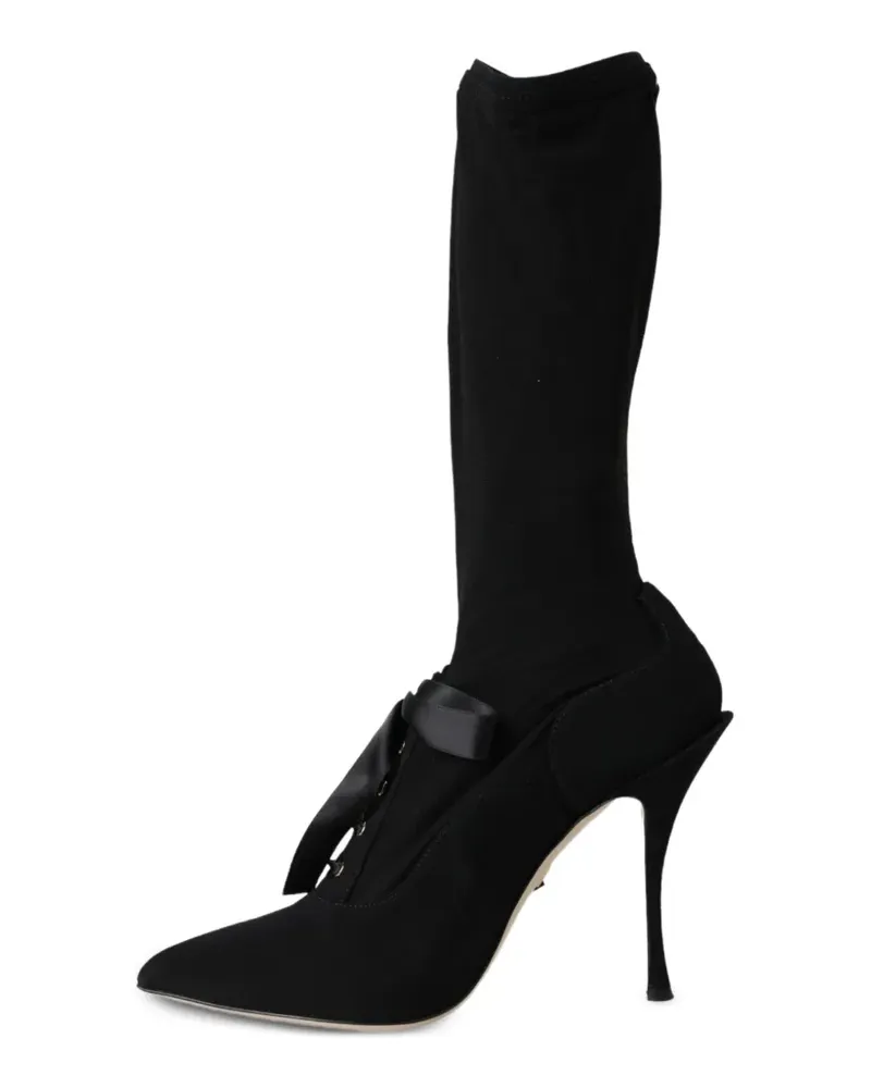 Dolce & Gabbana Stiefel mit Schnürung - Schwarz Schwarz