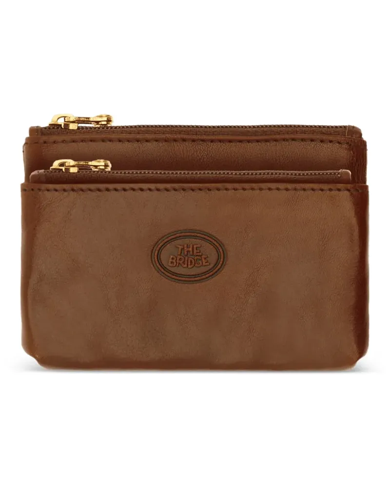 The Bridge double-zip leather keyring - Braun Braun