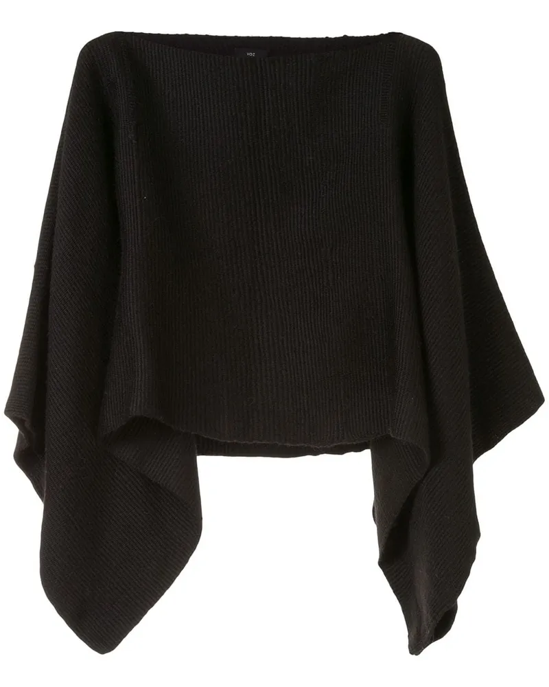 VOZ Cropped-Pullover Schwarz