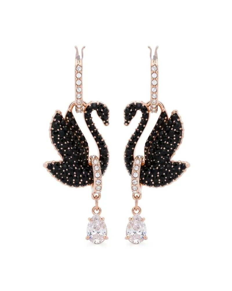 Swarovski Swan Ohrringe - Rosa Rosa