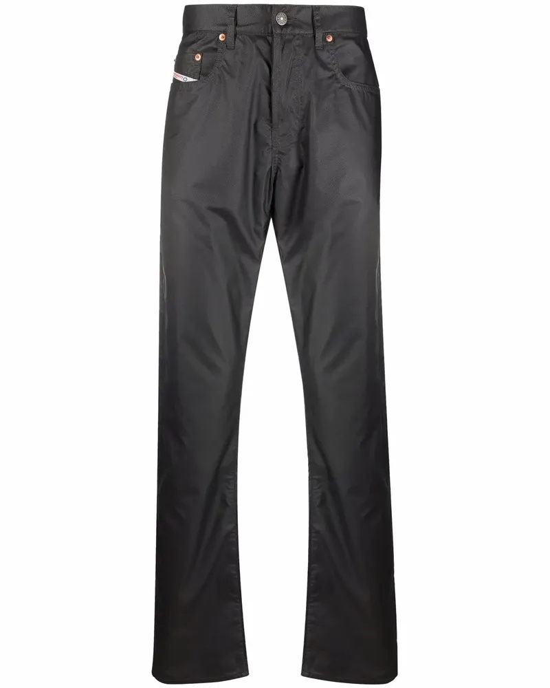 Diesel Beschichtete DXD-22-P07 Hose - Schwarz Schwarz