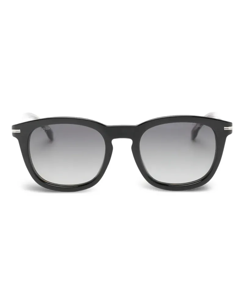 HUGO BOSS clip-on square-frame glasses - Braun Braun