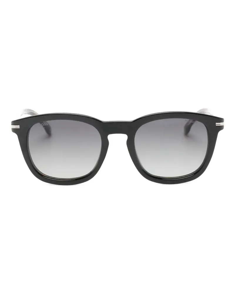 HUGO BOSS clip-on square-frame glasses - Braun Braun