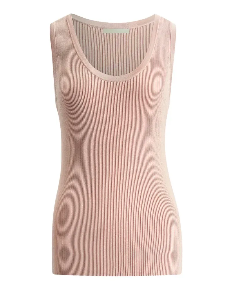 12 STOREEZ Geripptes Zoe Tanktop - Rosa Rosa