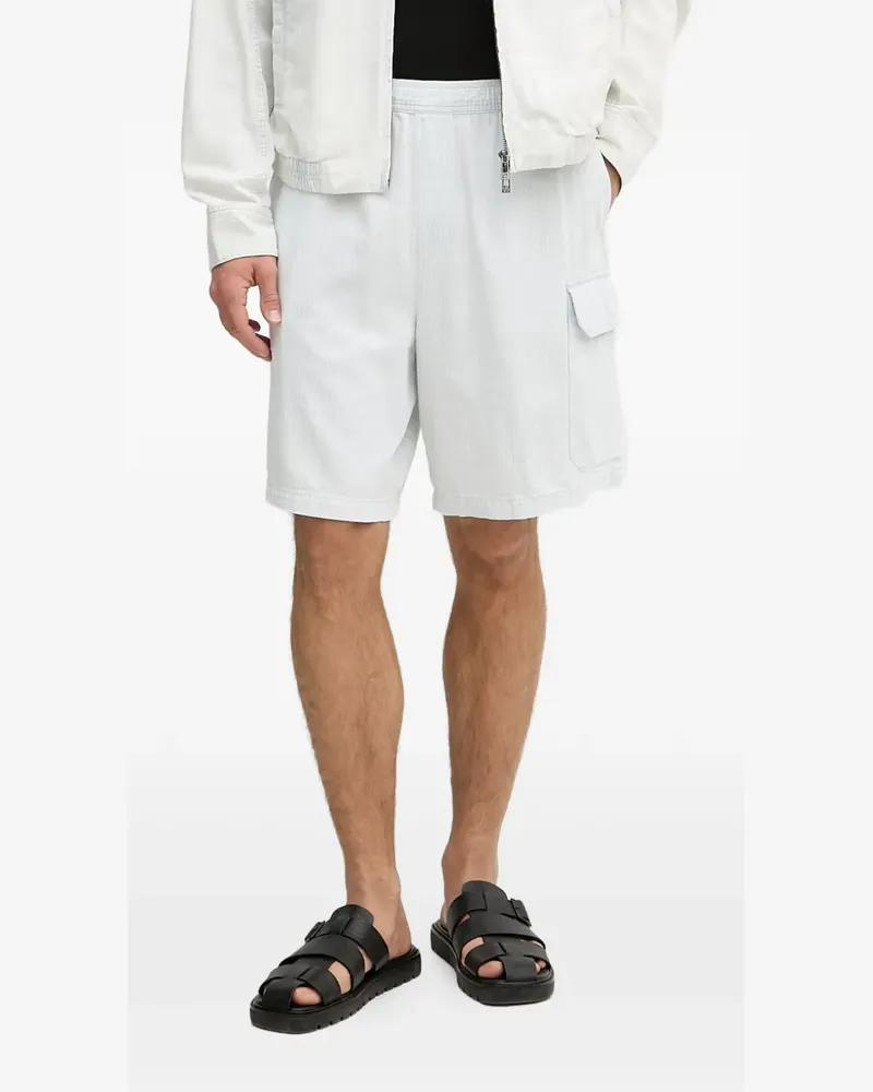 Armani Exchange Gestreifte Cargo-Shorts - Blau Blau