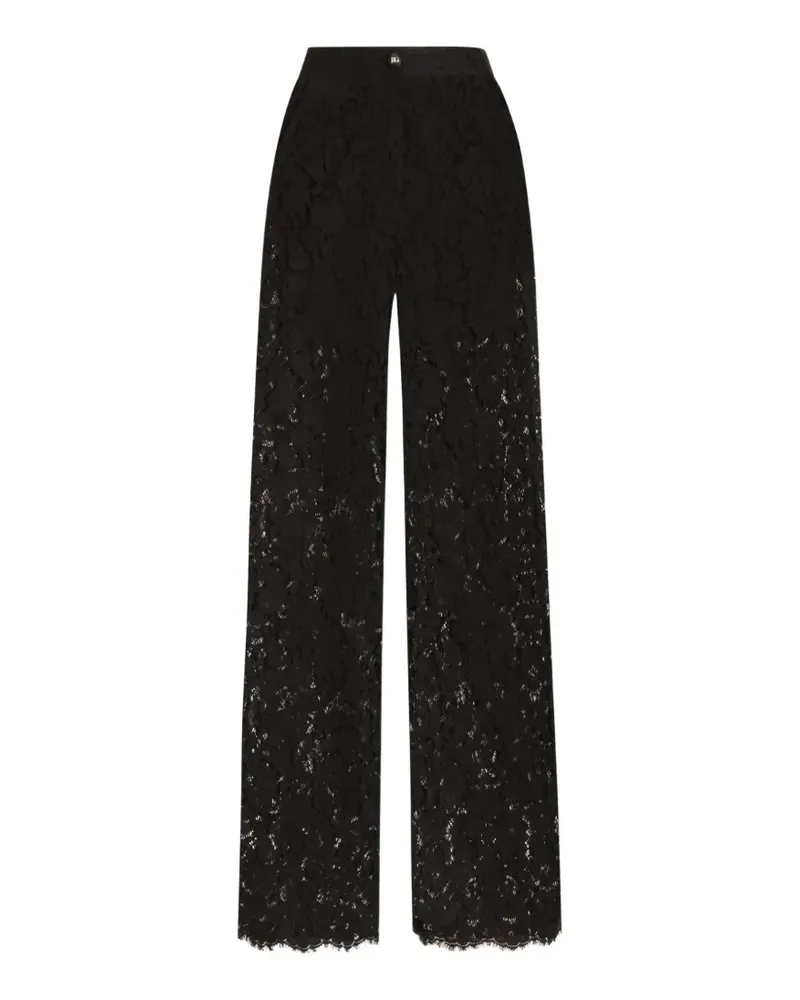 Dolce & Gabbana cordonetto lace trousers - Schwarz Schwarz