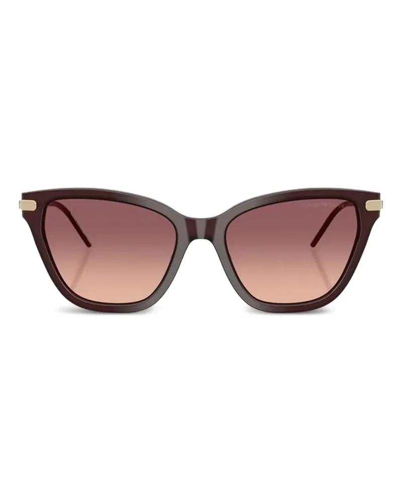 Emporio Armani Sonnenbrille im Cat-Eye-Design - Rot Rot