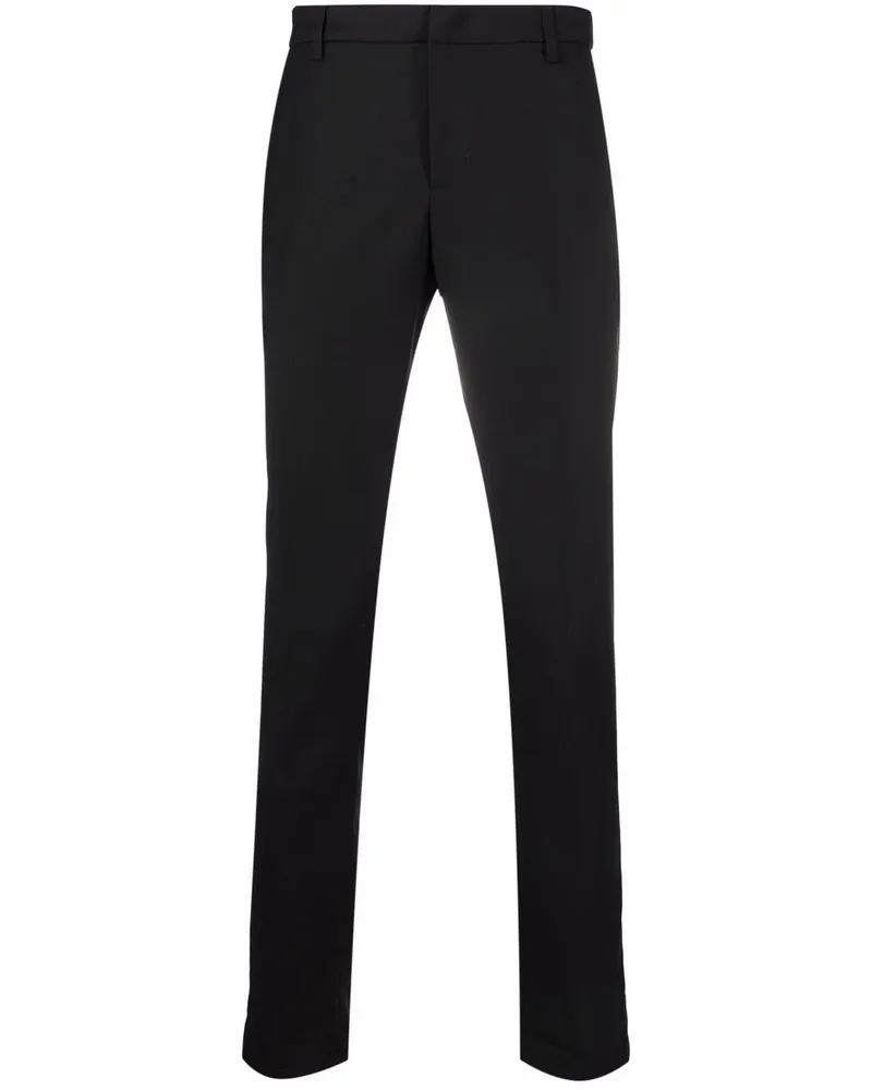 Dondup Halbhohe Slim-Fit-Hose - Schwarz Schwarz