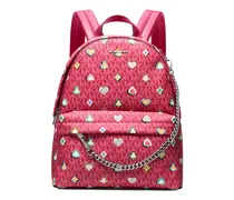 Slater Rucksack mit Monogramm-Print - Rosa