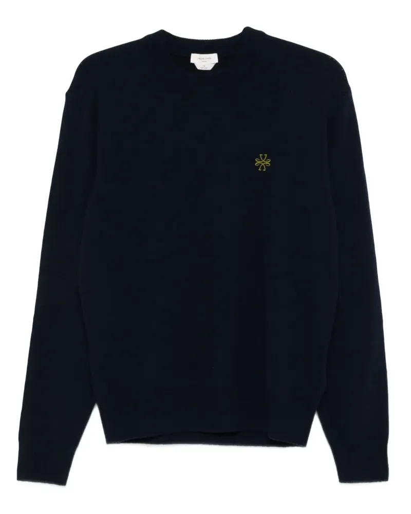Jacob Cohën logo-embroidered crew-neck sweater - Blau Blau