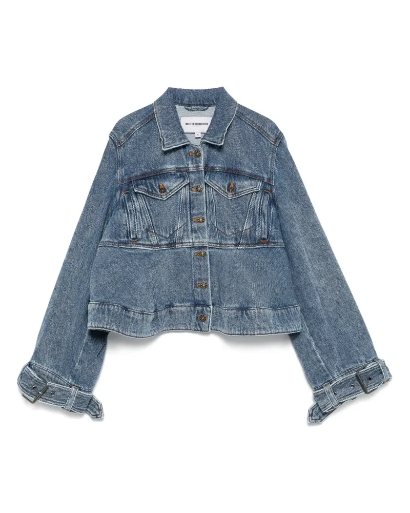 Melitta Baumeister Jeansjacke mit Knopfverschluss - Blau Blau