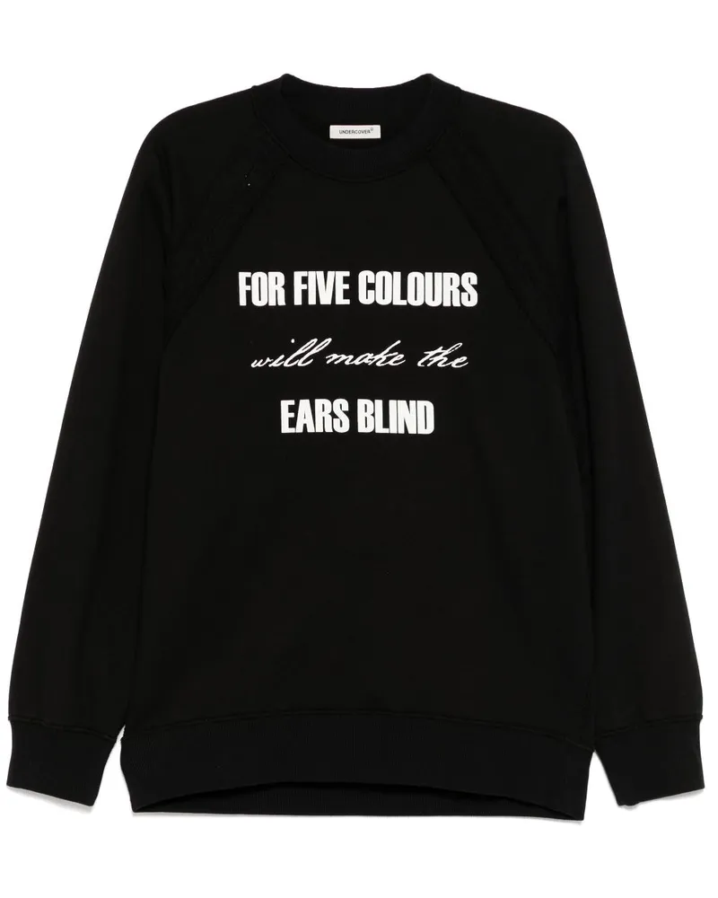 Undercover Sweatshirt mit Slogan-Print - Schwarz Schwarz