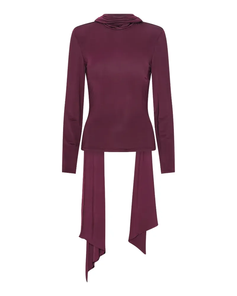 ROTATE Birger Christensen Bluse mit Schal - Violett Violett