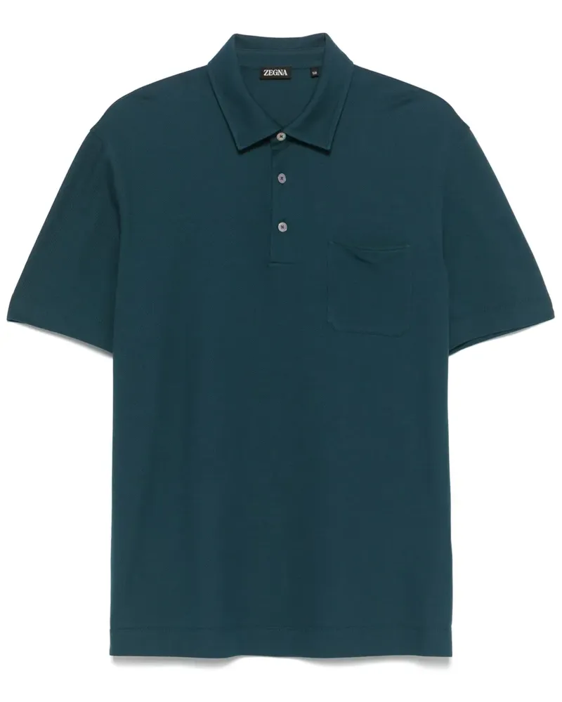 Ermenegildo Zegna Klassisches Poloshirt - Blau Blau