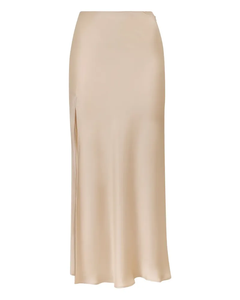 LAPOINTE Ausgestellter Midirock - Nude Nude