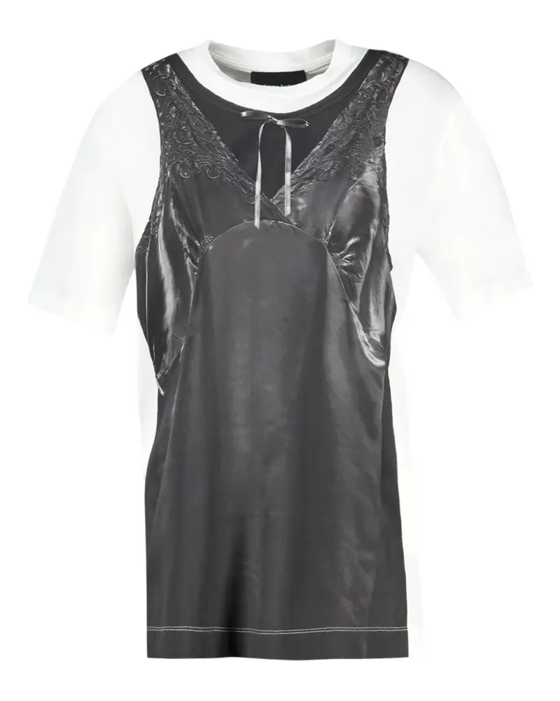 Simone Rocha panelled T-shirt - Weiß Weiß