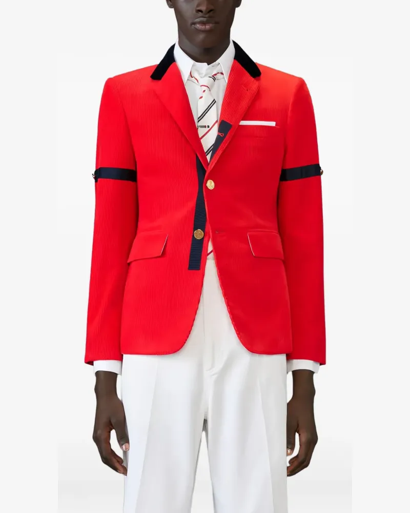 Thom Browne Sakko aus Cord - Rot Rot