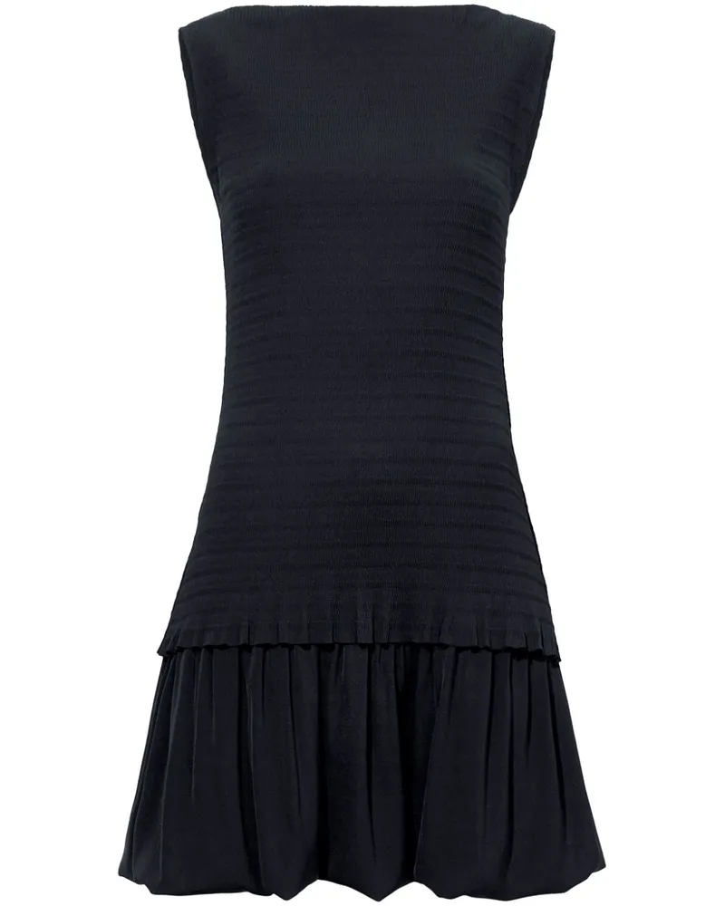 Proenza Schouler Seersucker-Minikleid im Layering-Look - Schwarz Schwarz