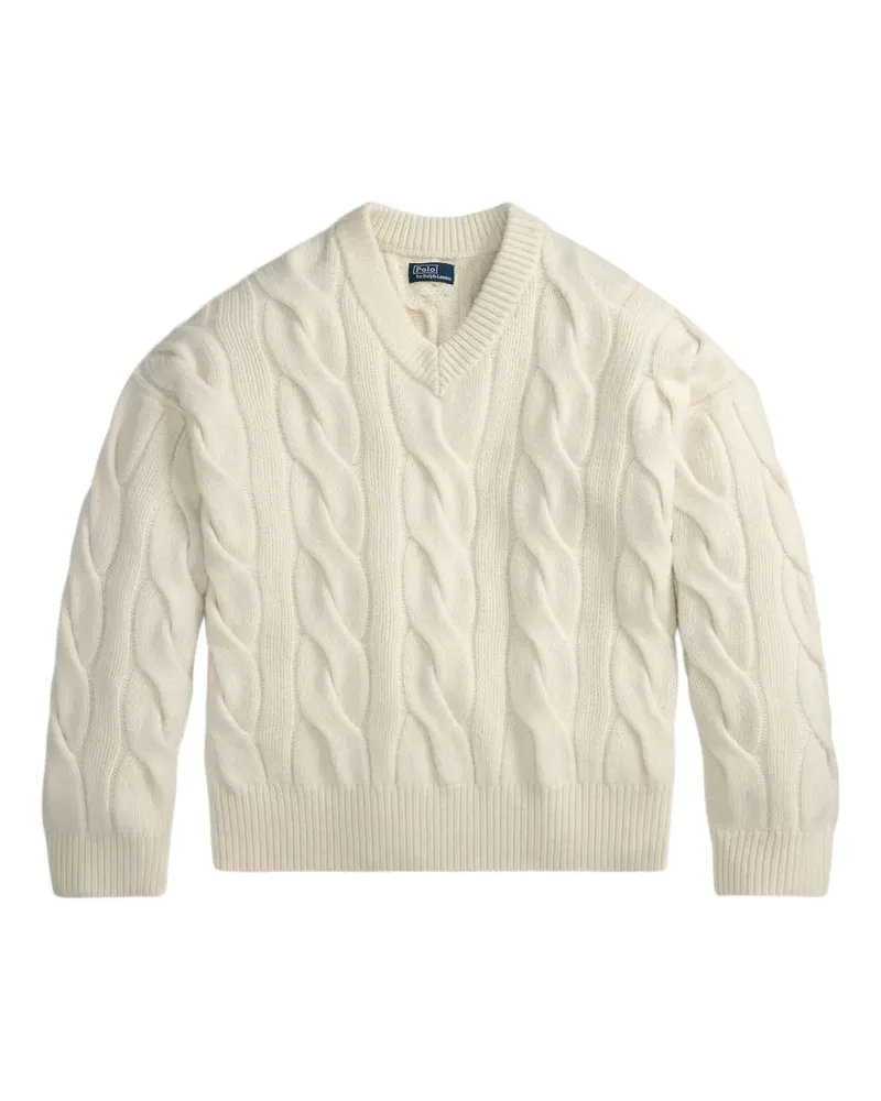 Ralph Lauren Pullover mit Zopfmuster - Nude Nude