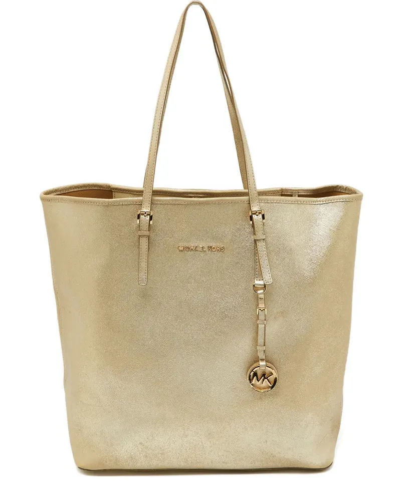 Michael Kors Pre-owned Tote Bag aus Seide mit Logo-Anhänger - Nude Nude