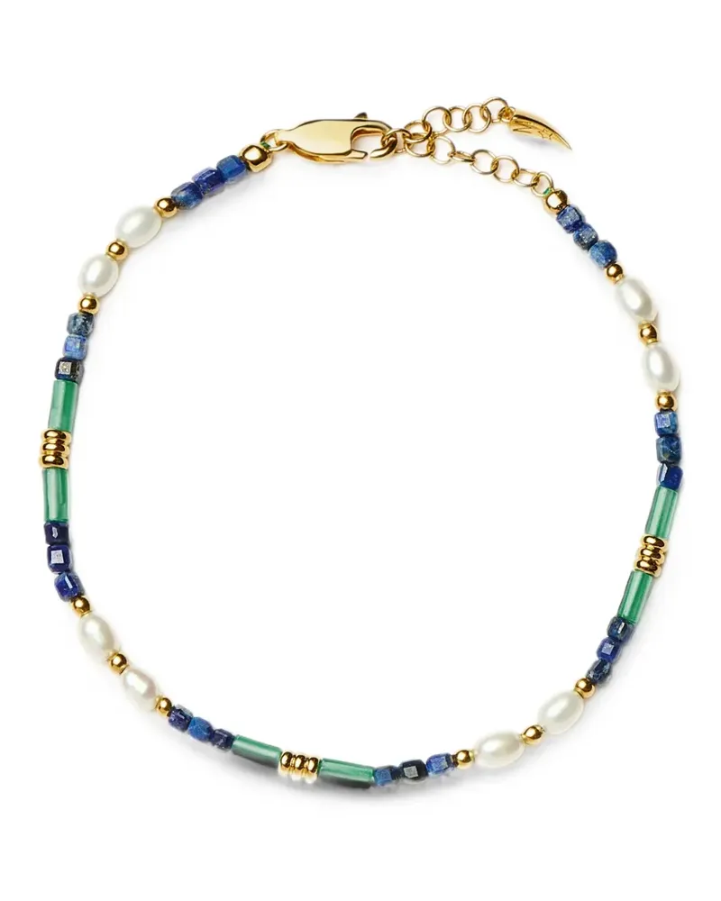 Missoma Perlenarmband mit Schmucksteinen - Gold Gold
