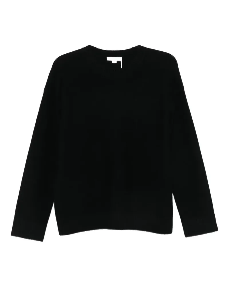 Vince crew-neck ribbed-trim sweater - Schwarz Schwarz
