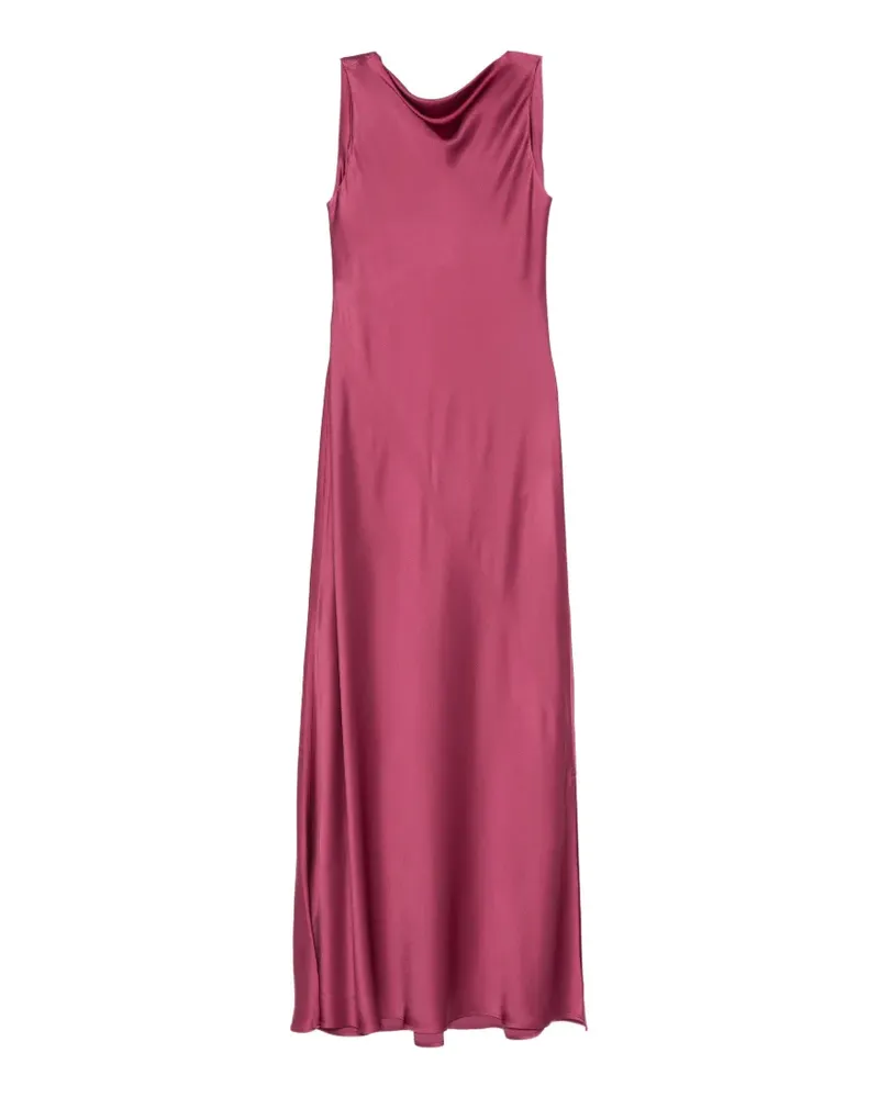 Antonelli Firenze Mara Maxikleid mit Wasserfallkragen - Rosa Rosa