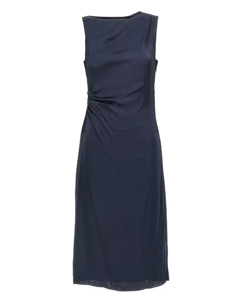 Theory Drapiertes Midikleid - Blau Blau