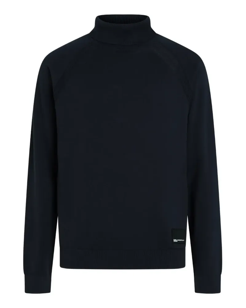 Karl Lagerfeld Leichter Rollkragenpullover - Blau Blau
