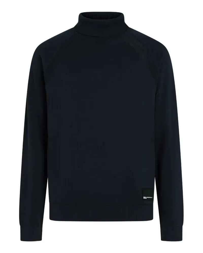 Karl Lagerfeld Leichter Rollkragenpullover - Blau Blau