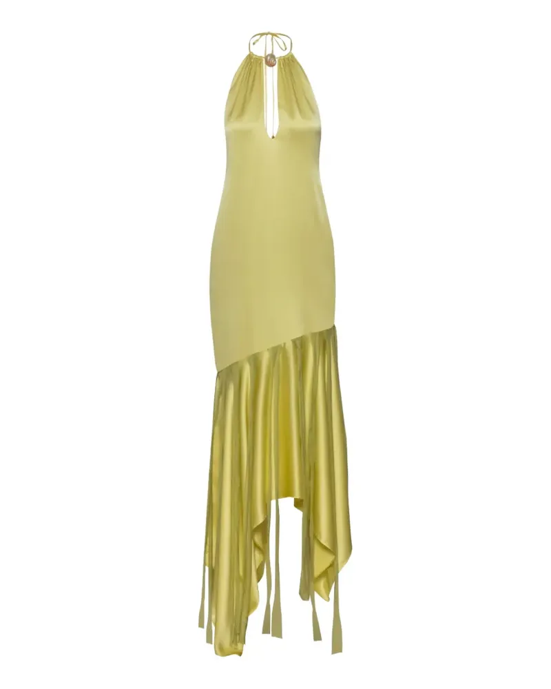 Baobab Collection Asymmetrisches Kleid mit Kunstharzverzierung - Grün Grün