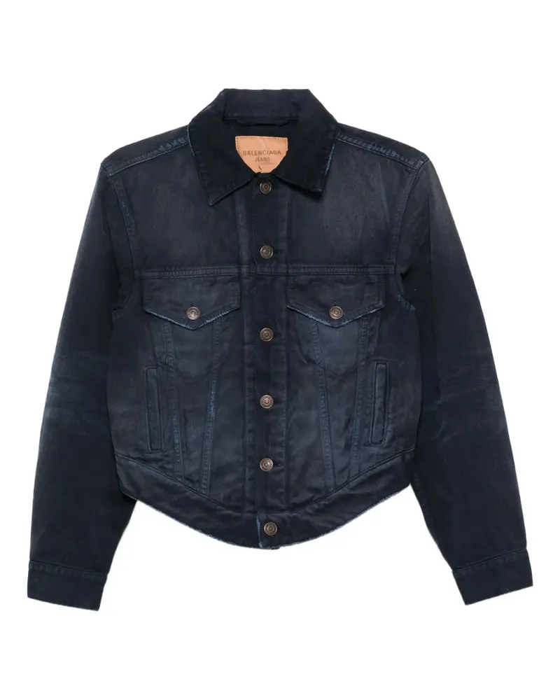 Balenciaga button cotton jacket - Blau Blau