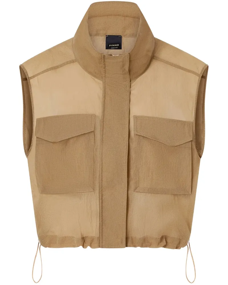 Pinko Ärmellose Jacke - Nude Nude