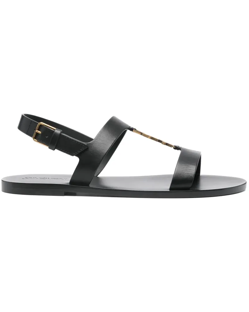 Saint Laurent Cassandre Sandalen - Schwarz Schwarz