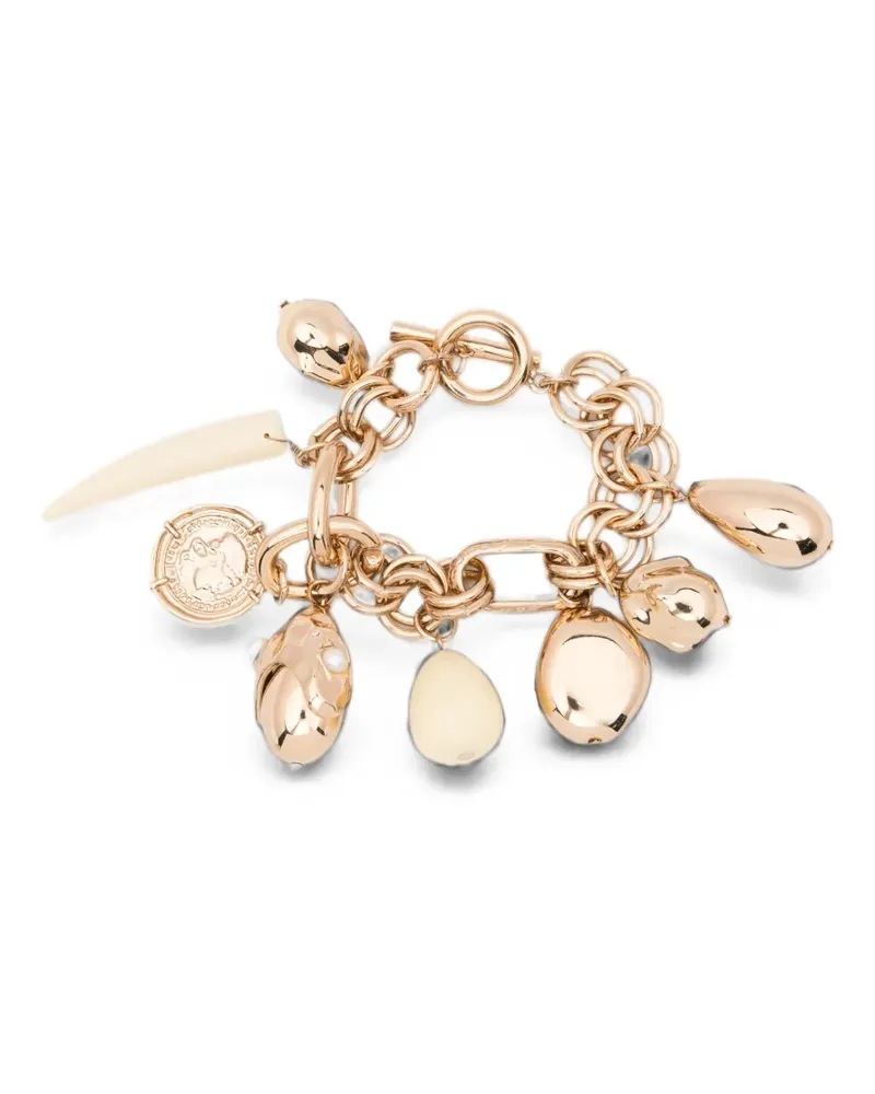 Liviana Conti charm curb-chain bracelet - Gold Gold