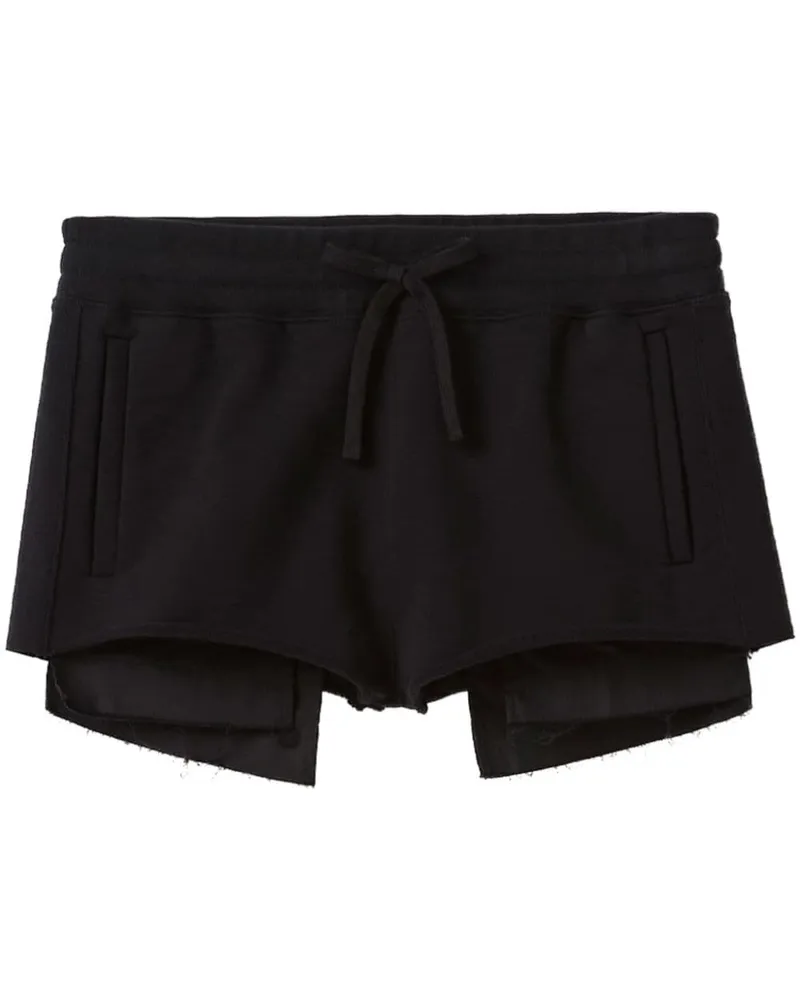 Miu Miu Klassische Joggingshorts Schwarz