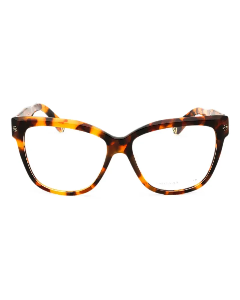 Philipp Plein cat-eye frame glasses - Braun Braun