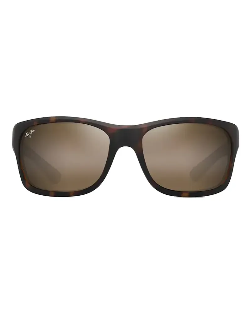 Maui Jim Ano Nui Sonnenbrille mit eckigem Gestell - Braun Braun