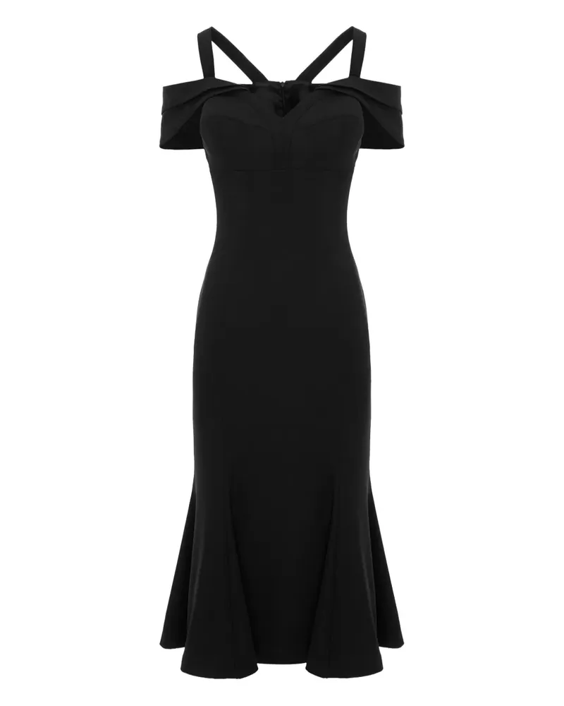 Murmur Candy' Midikleid - Schwarz Schwarz