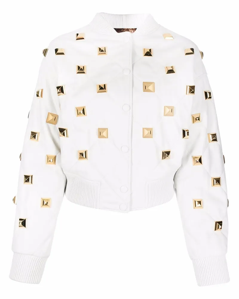 Philipp Plein Daunen-Bomberjacke - Weiß Weiß