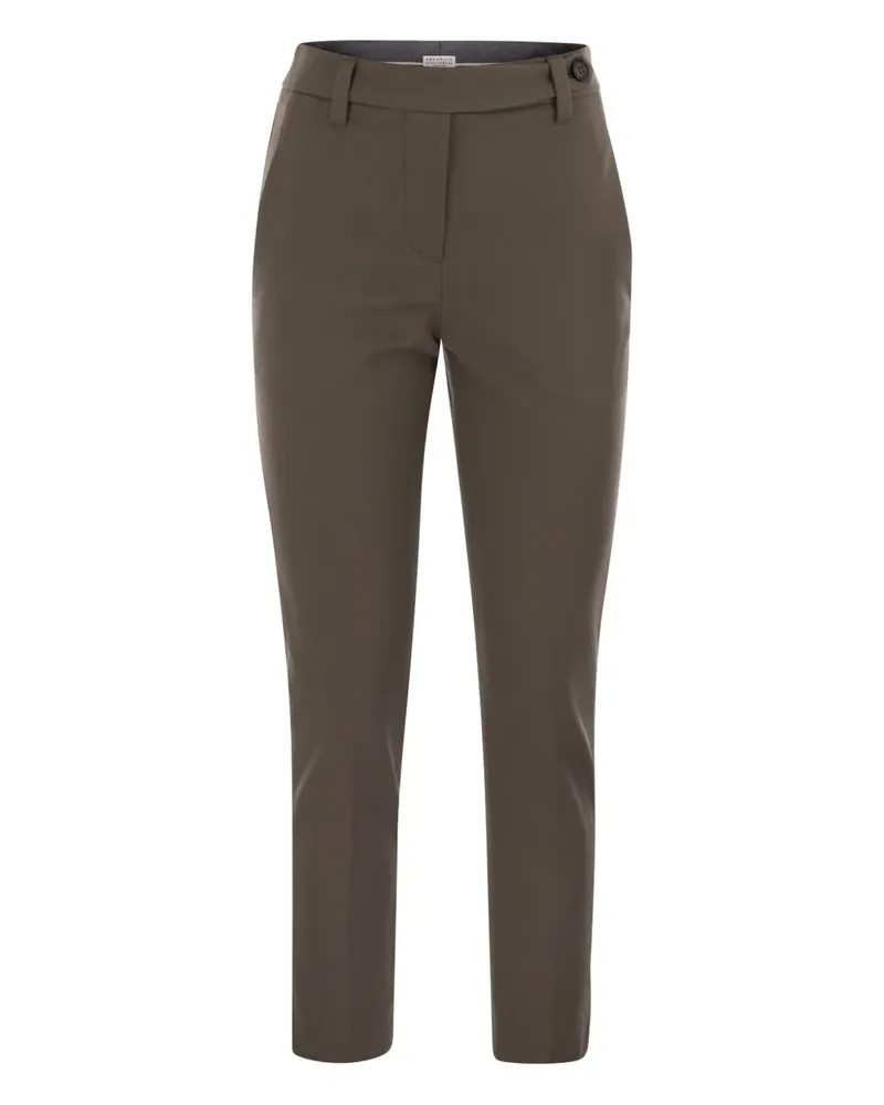 Brunello Cucinelli Klassische Zigarettenhose - Braun Braun