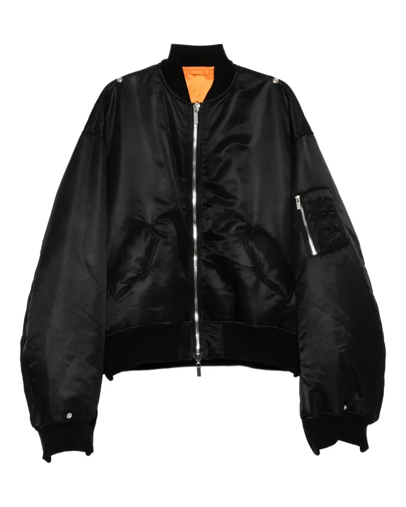 Noir Kei Ninomiya Bomberjacke mit Reißverschluss - Schwarz Schwarz
