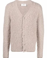 AMI Paris Cardigan mit V-Ausschnitt Nude